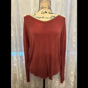 Stay Cozy and Stylish in Burgundy: Mossimo Supply Co Long Sleeve Shirt